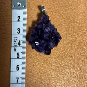 Purple Amethyst Cluster Pendant